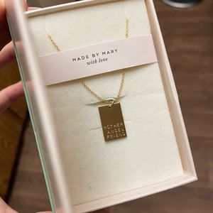 Made By Mary Lennon rectangle necklace